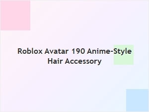 Anime-Style Hair Accessory for Roblox Avatars